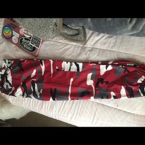 Red camo pants (never worn)